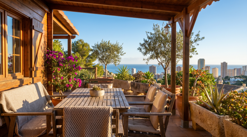 Cabaña de madera en Benidorm